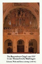 Die Baumeister-Orgel von 1737 in der Klosterkirche Maihingen